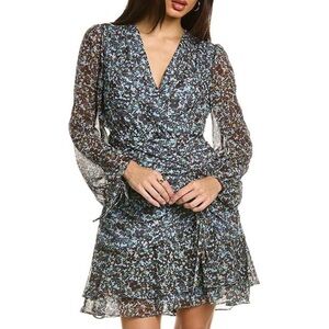 Ted Baker Cherela Printed Long Sleeve Dress, size 12